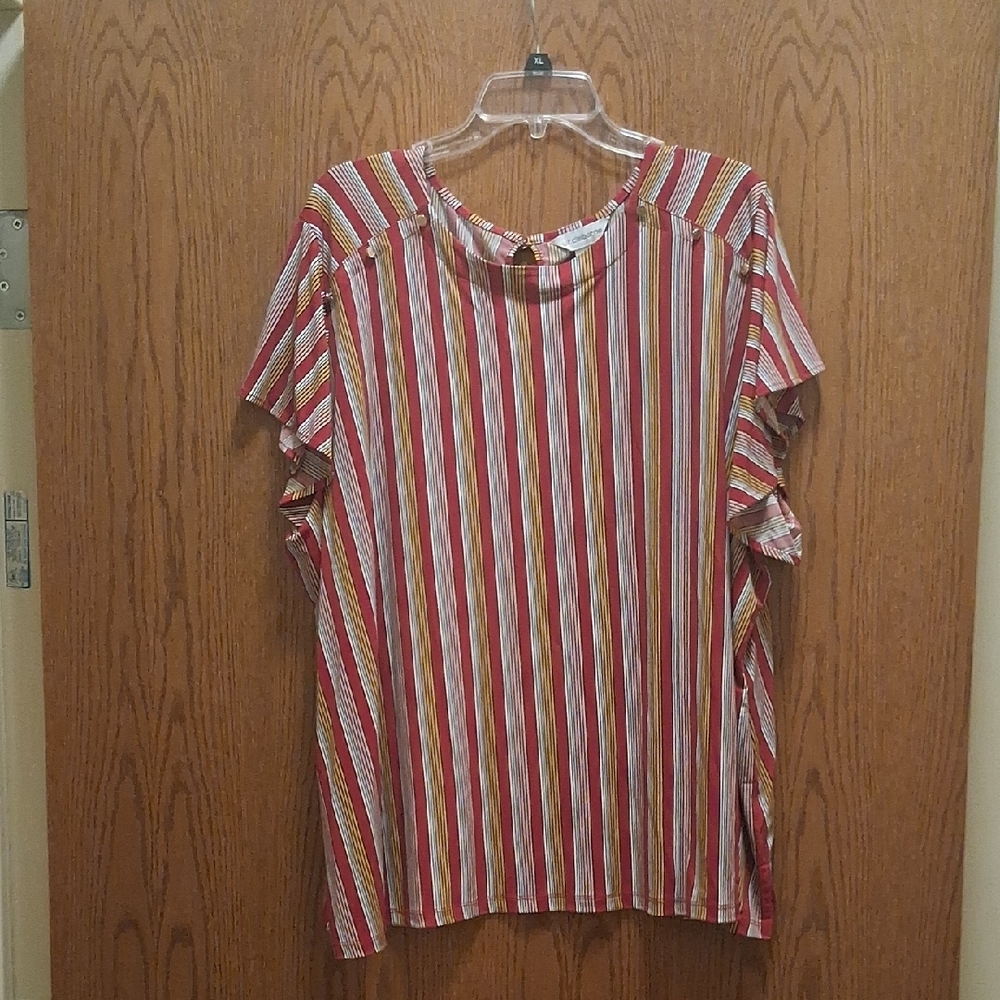 Liz Claiborne Multicolor Striped Top